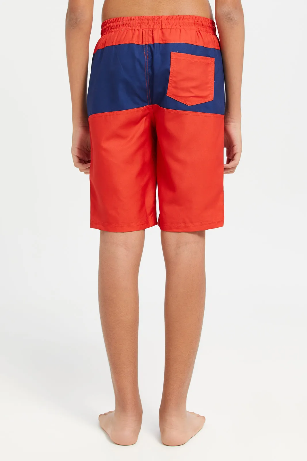 Senior Boys And Blue Red Board Shorts