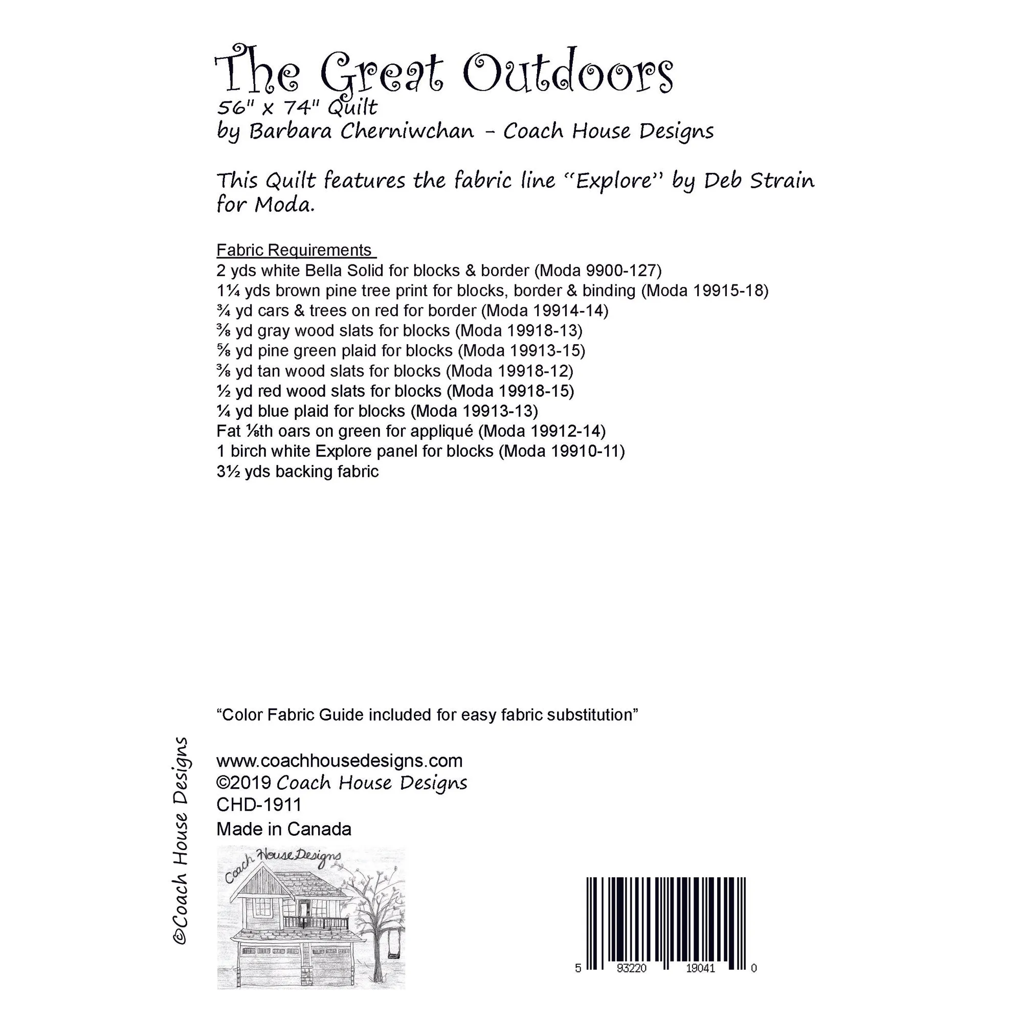 The Great Outdoors Quilt Pattern