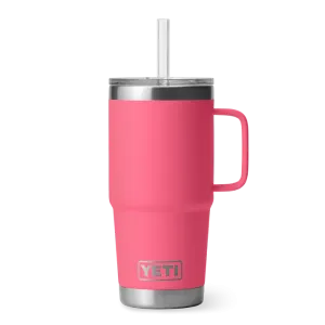 Yet Rambler Straw Mug   25oz Tropical Pink